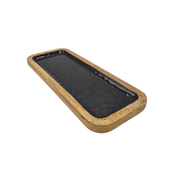 Black Servingtray Epoxy - Gold for wholesale on Faire5