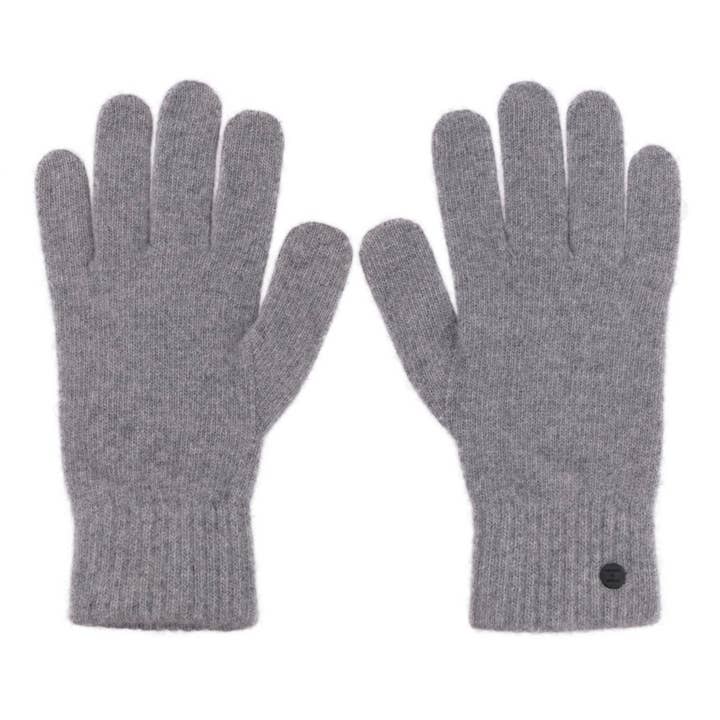 GANTS EN CACHEMIRE ET MÉRINOS GRIS CHINÉ 1204-03-9 pour la vente par BICKLEY + MITCHELL AMSTERDAM