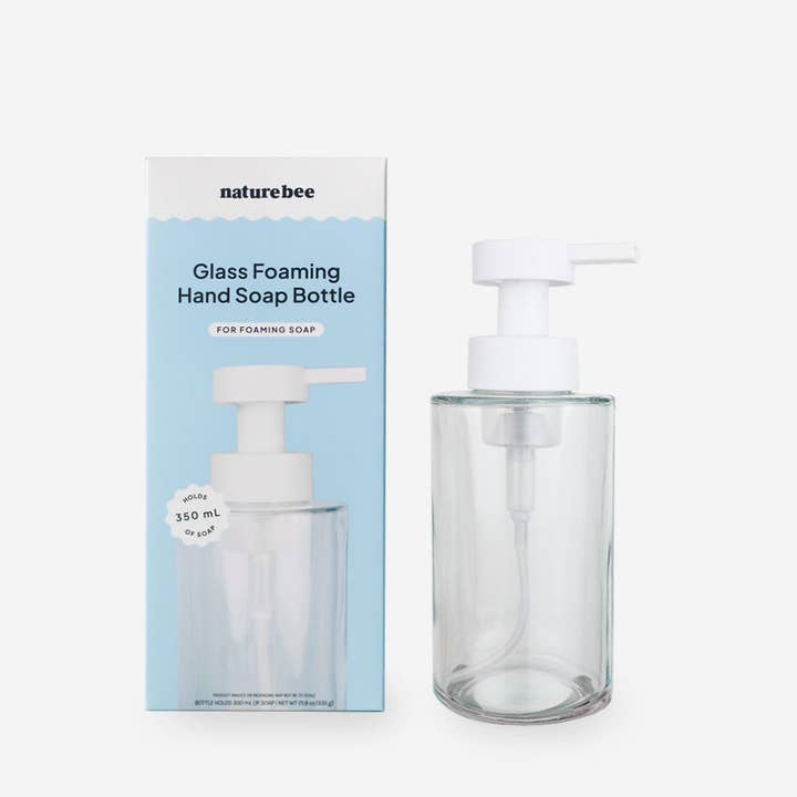Glass Foaming Hand Soap Bottle for wholesale by NATURE BEE