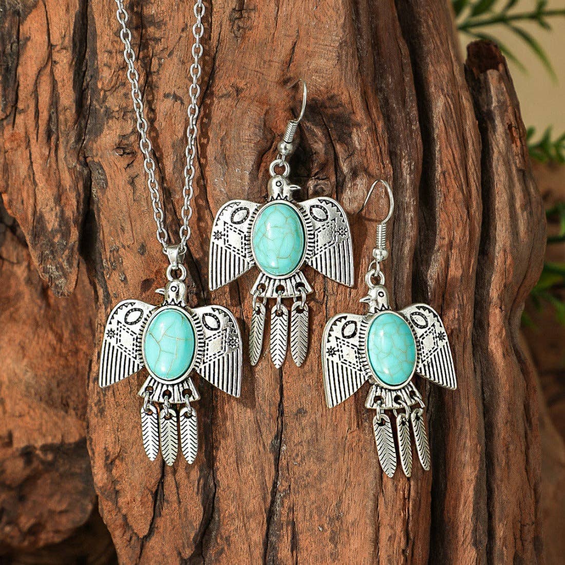 Magia Design - Wholesale Jewelry Set - Bohemian Turquoise Necklace and Earring Set7