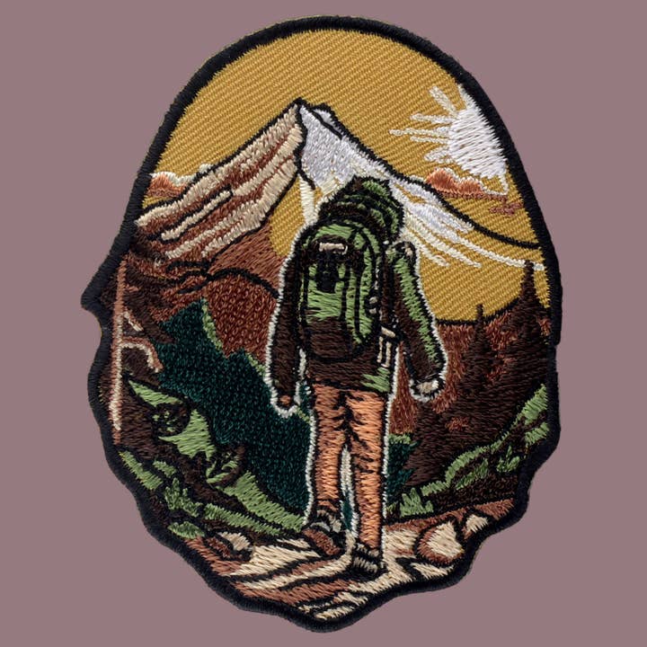 Tribal Trade GmbH - Wholesale Patch - Hiking patch brown trekking mountains patch3