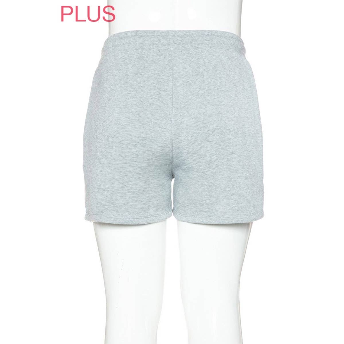 UP CLOTHING - Wholesale Shorts - Women's - PLUS FLEECE SWEATSHORTS WITH SIDE POCKETS2