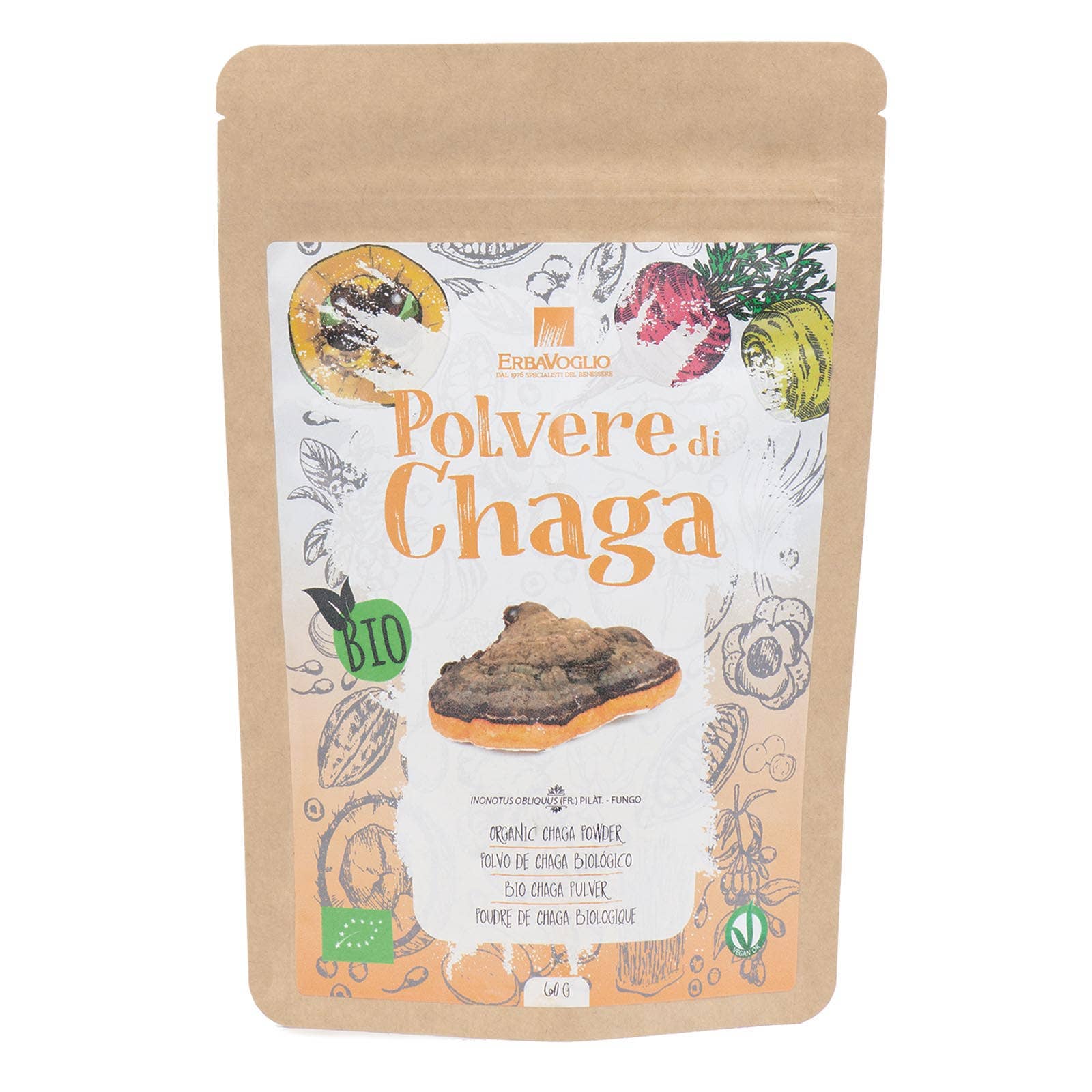 Erbavoglio - Vendita all'ingrosso Proteine/superfood in polvere - Polvere di Chaga Bio0