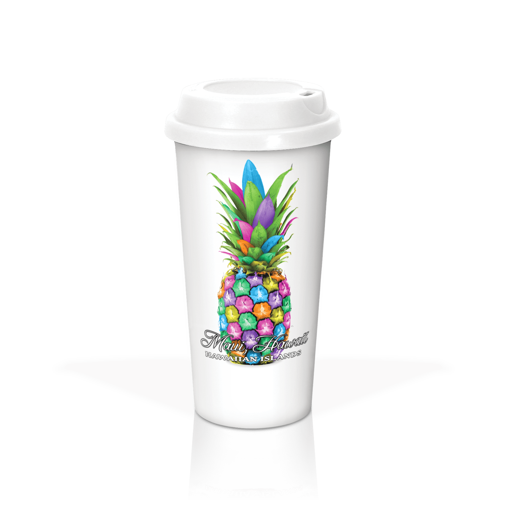 Matrix - Wholesale Insulated Mug/Tumbler - Custom Watercolor Tropical Plastic Tumbler Collection0