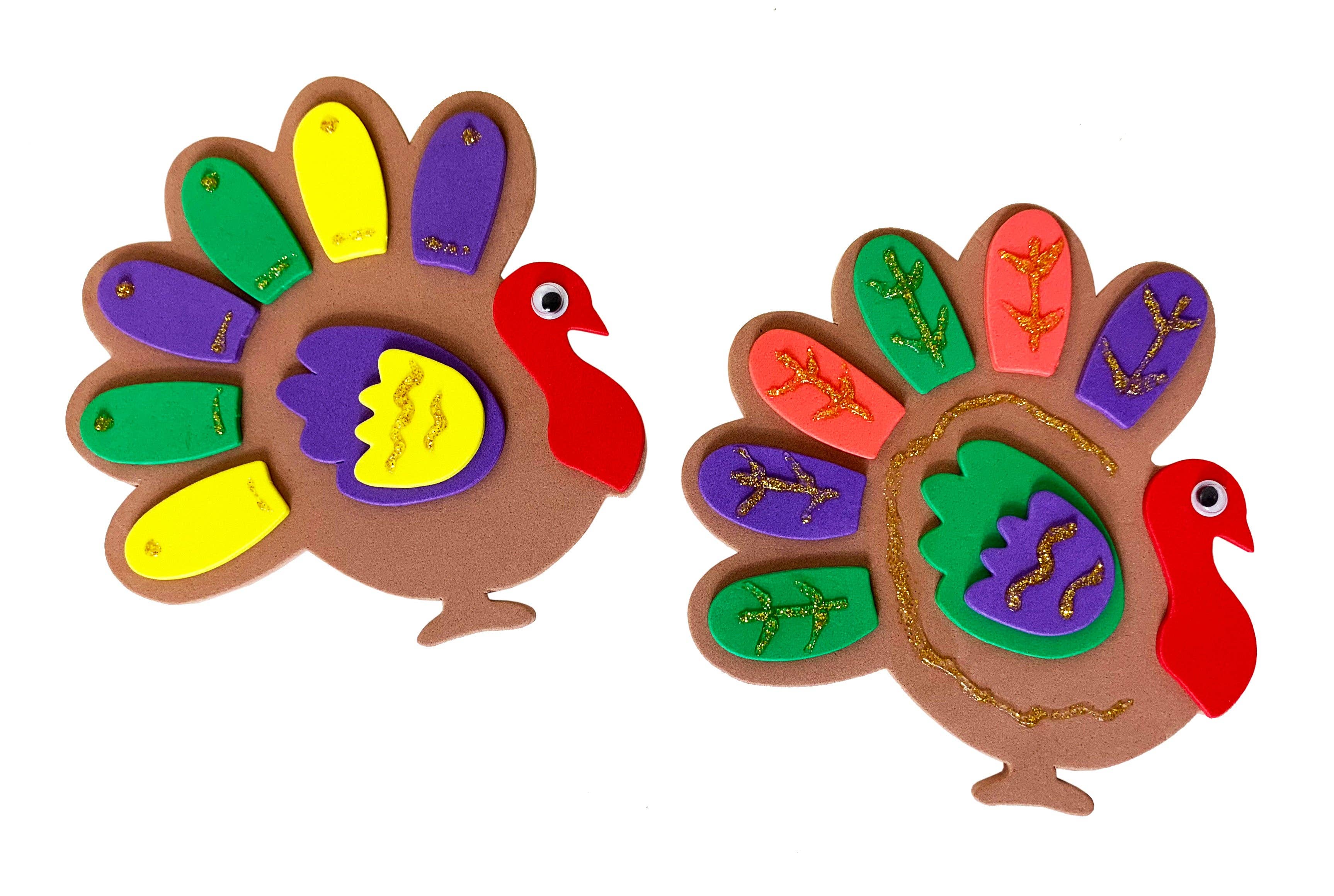 KINREX - Wholesale DIY Craft Kit - Wonderful Thanksgiving Turkey Craft - Thanksgiving Decorations Kit5