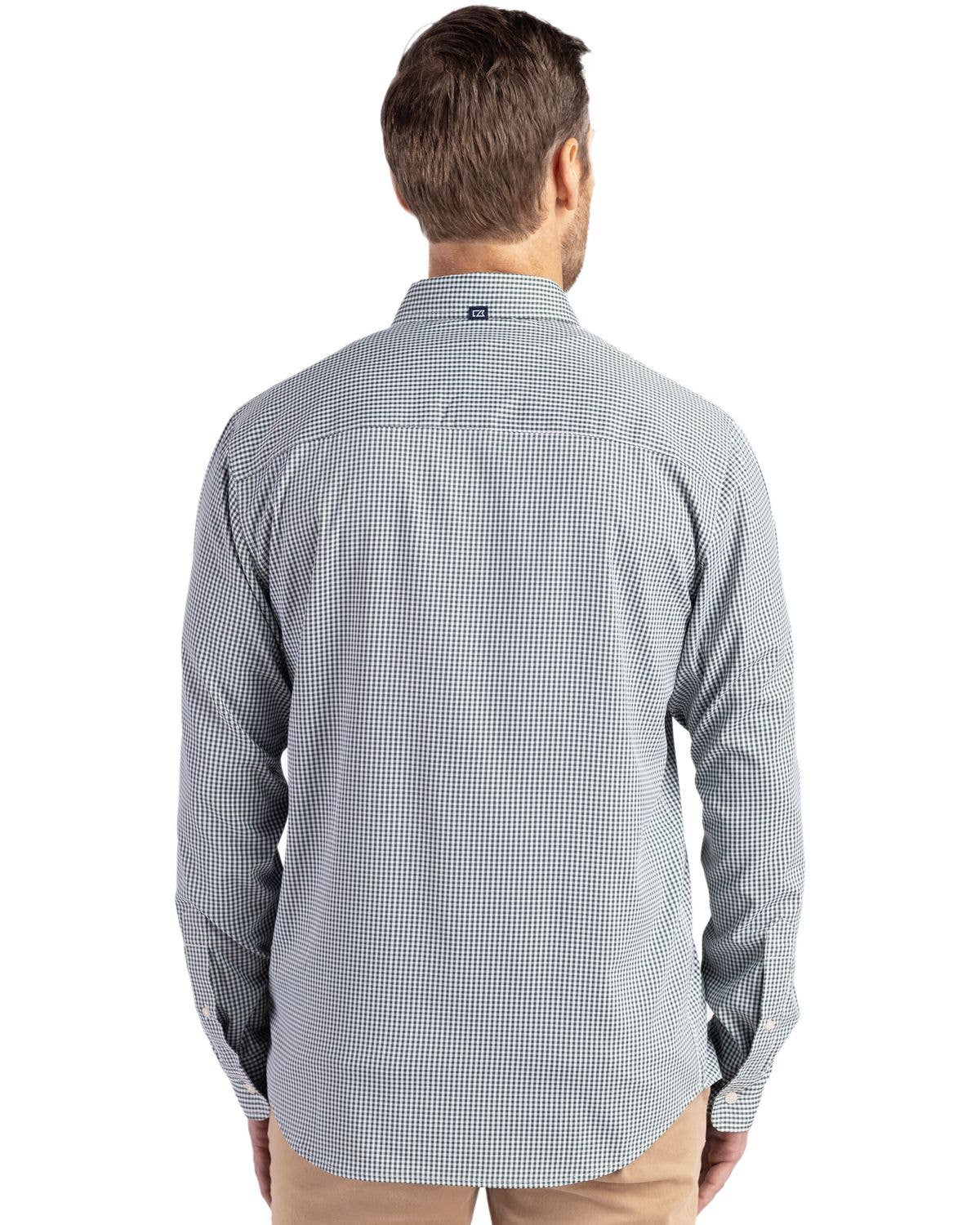 Cutter & Buck - Wholesale Button Down Shirt - Men's - Cutter & Buck Skyline Gingham Mens Big & Tall Dress Shirt5