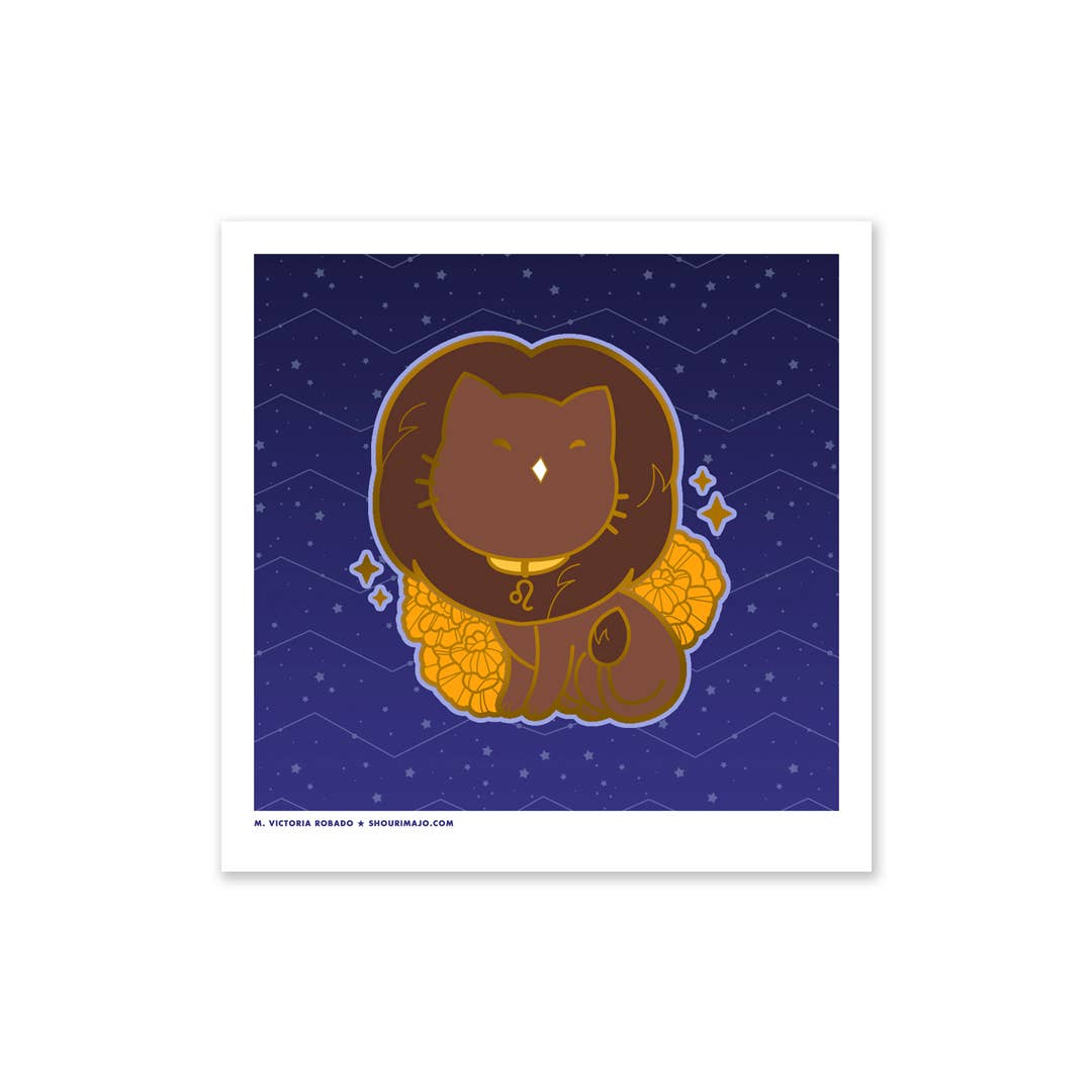 SHOURIMAJO - Wholesale Art Print - Art Prints Sassy Kitties Zodiac Kitties4