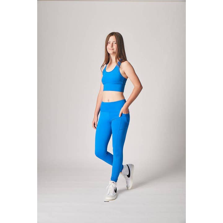 Girls Cobalt Blue Crop Top for wholesale on Faire1