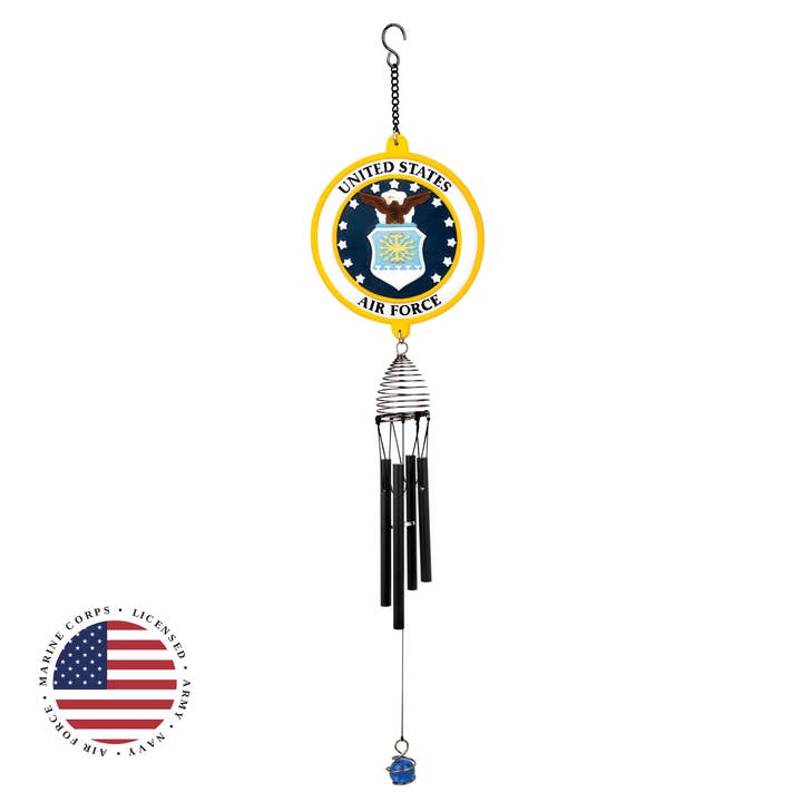 RCS Gifts - Wholesale Wind Chime - U.S. Air Force Wind Chime - 23"