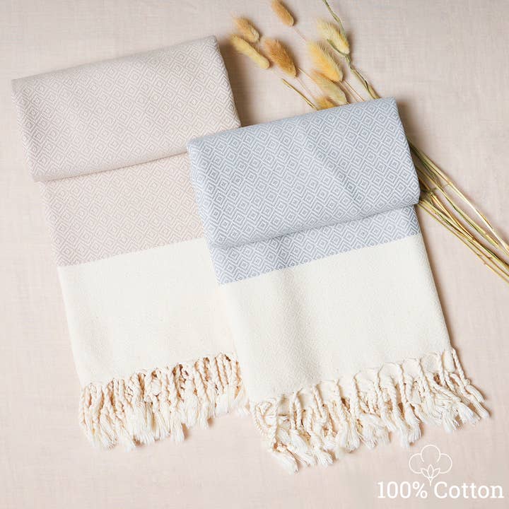 100% Cotton Turkish traditional blanket/towel for wholesale by Dreamline