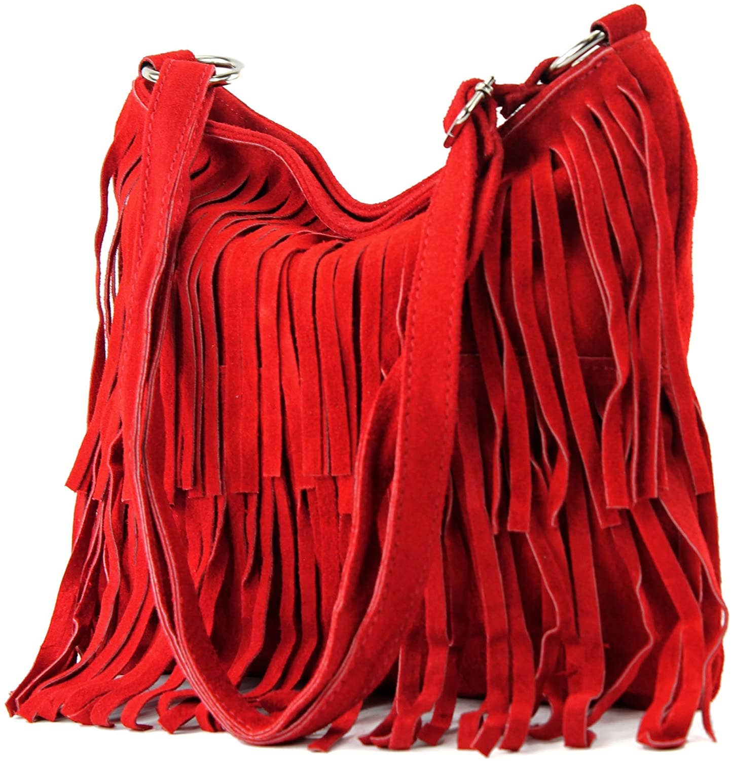 Ellas Trading - Wholesale Crossbody Bag - Women's - Italian Suede Leather Fringed Shoulder Crossbody Bag13