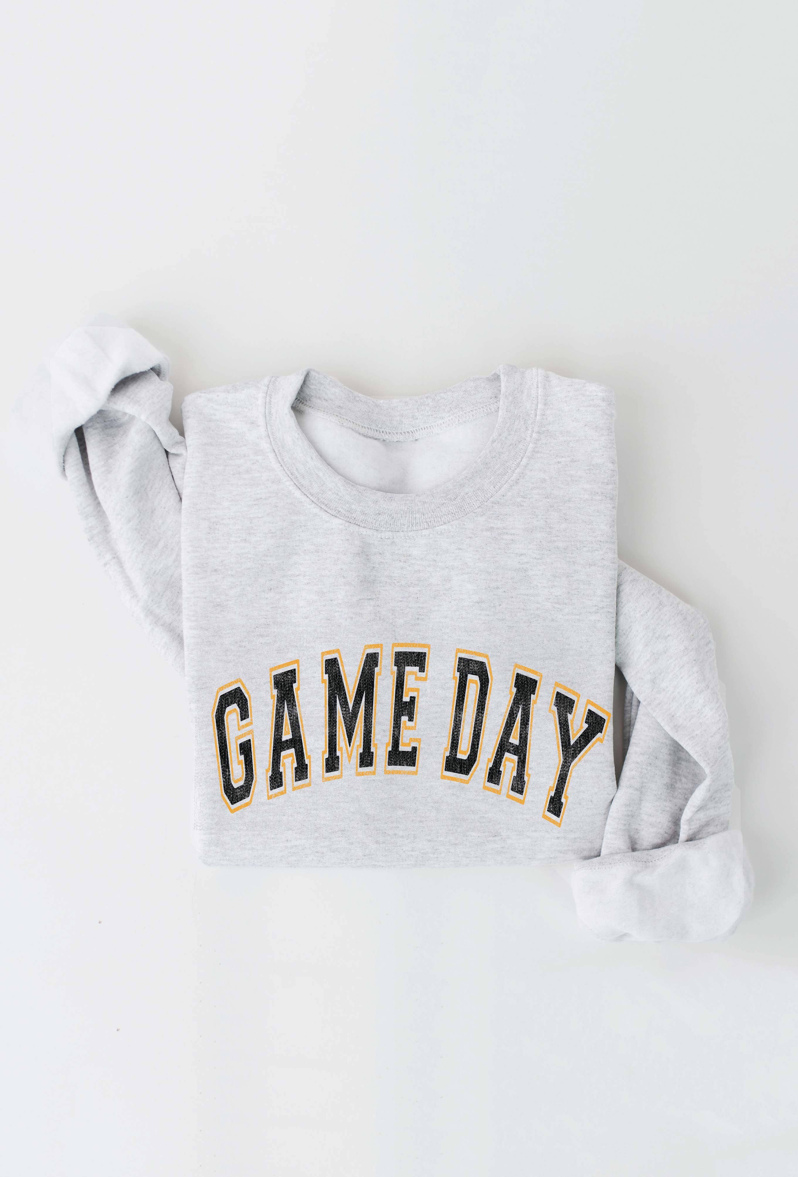 OAT COLLECTIVE - Wholesale Graphic Sweatshirt - Women's - GAME DAY GOLD/BLACK  Sweatshirt4