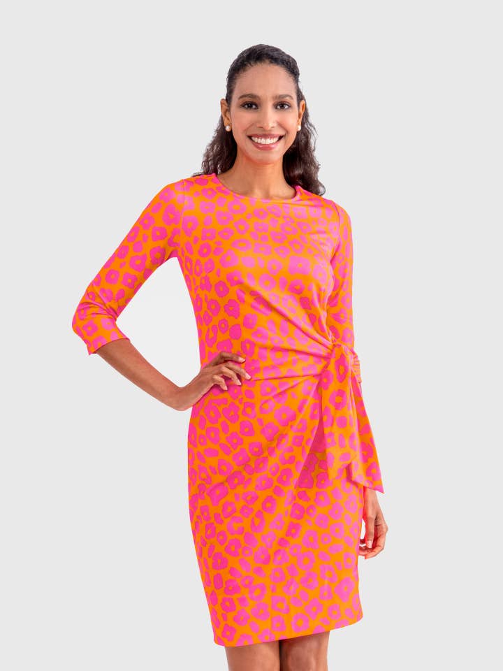 Gretchen Scott LLC - Wholesale Dress - Women's - Cinch & Tie Jersey Dress - Me Jane