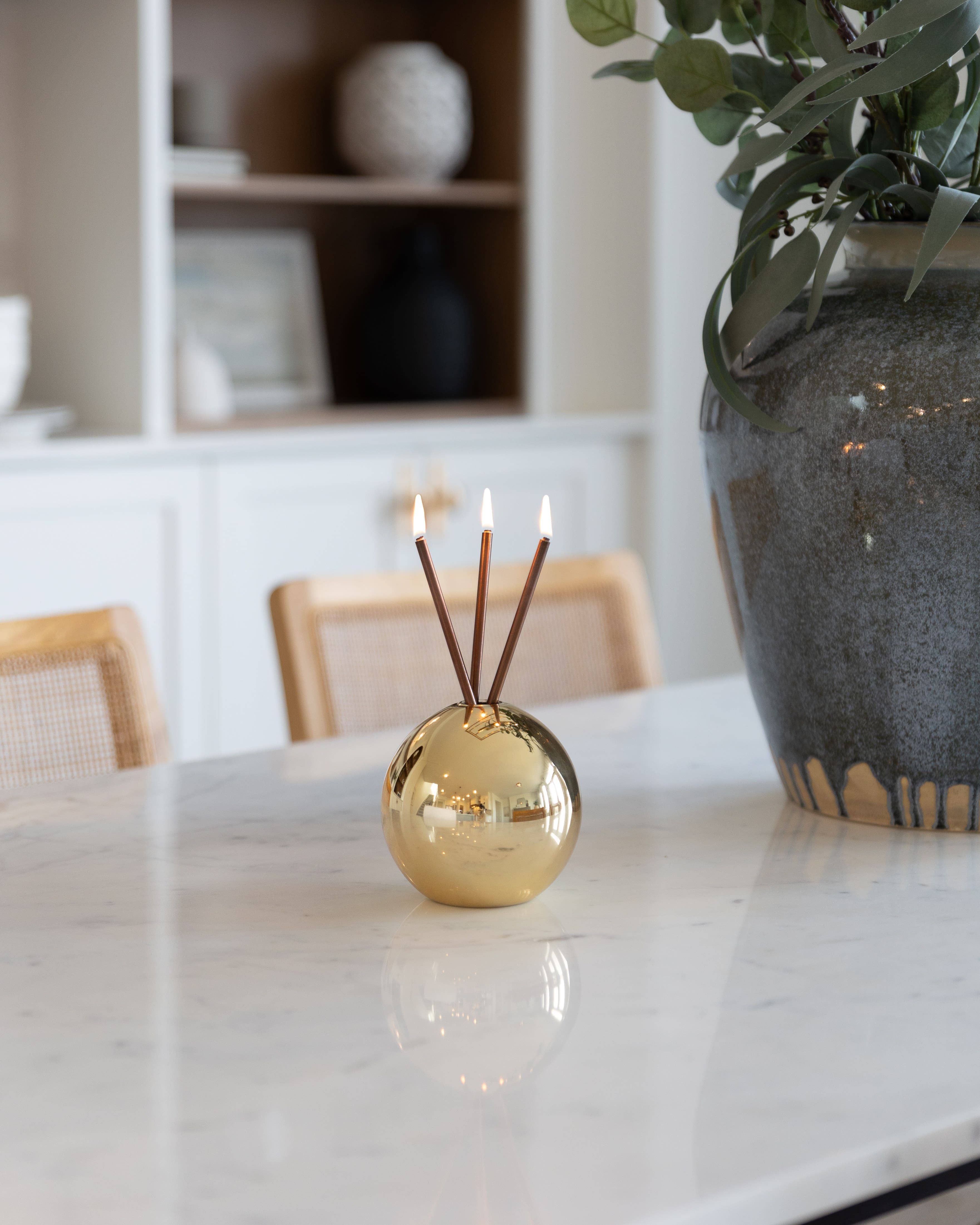 Everlasting Candle - Wholesale Vase - Neva Vase, Gold Metallic [Case of 6]3