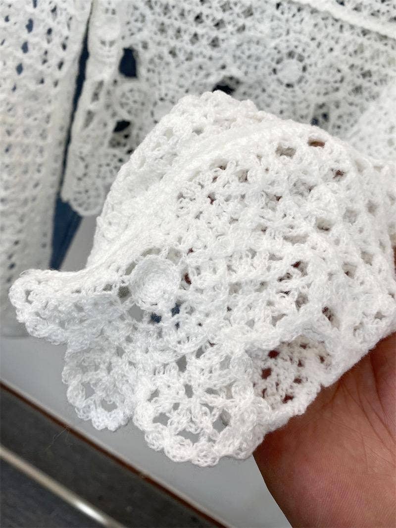 Hope & Sunshine – Großhandel Strickoberteil – Damen – Besticktes Spitzen-Crop-Top8