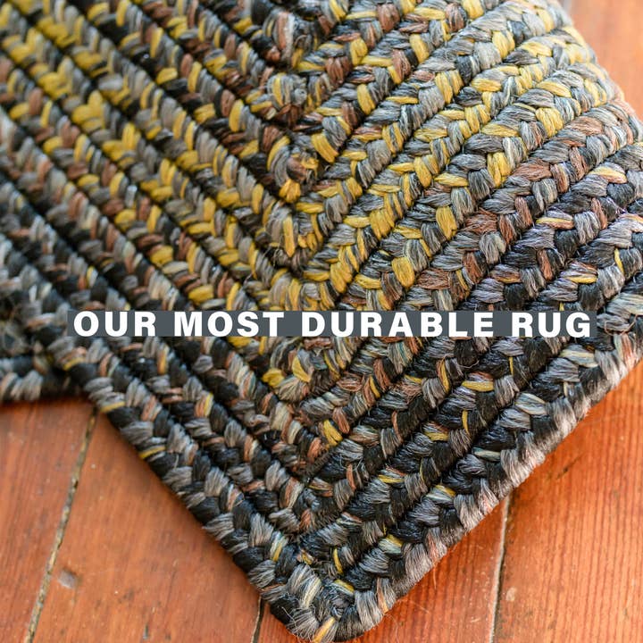 Homespice Decor - Wholesale Area Rug - Homespice Black Forest Ultra Durable Braided Rugs