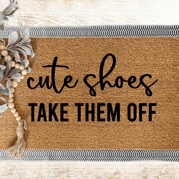The Doormat Company - Wholesale Door Mat - Cute Shoes Take Them Off