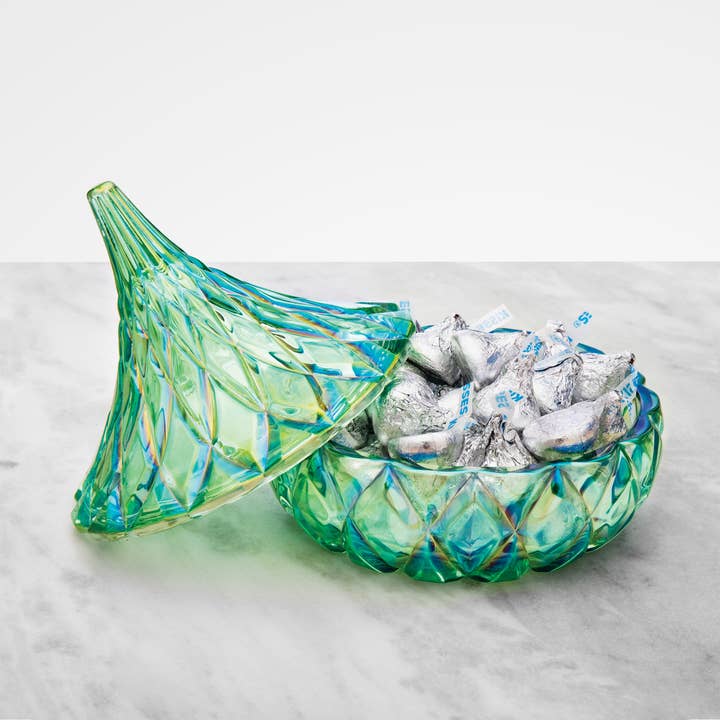 Godinger - Wholesale Decorative Plate/Dish/Bowl - Hershey's Kisses Green Candy Dish