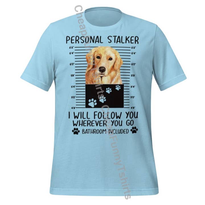 Golden Retriever Personlig Förföljare Unisex t-shirt för wholesale av Black and Gifted LLC