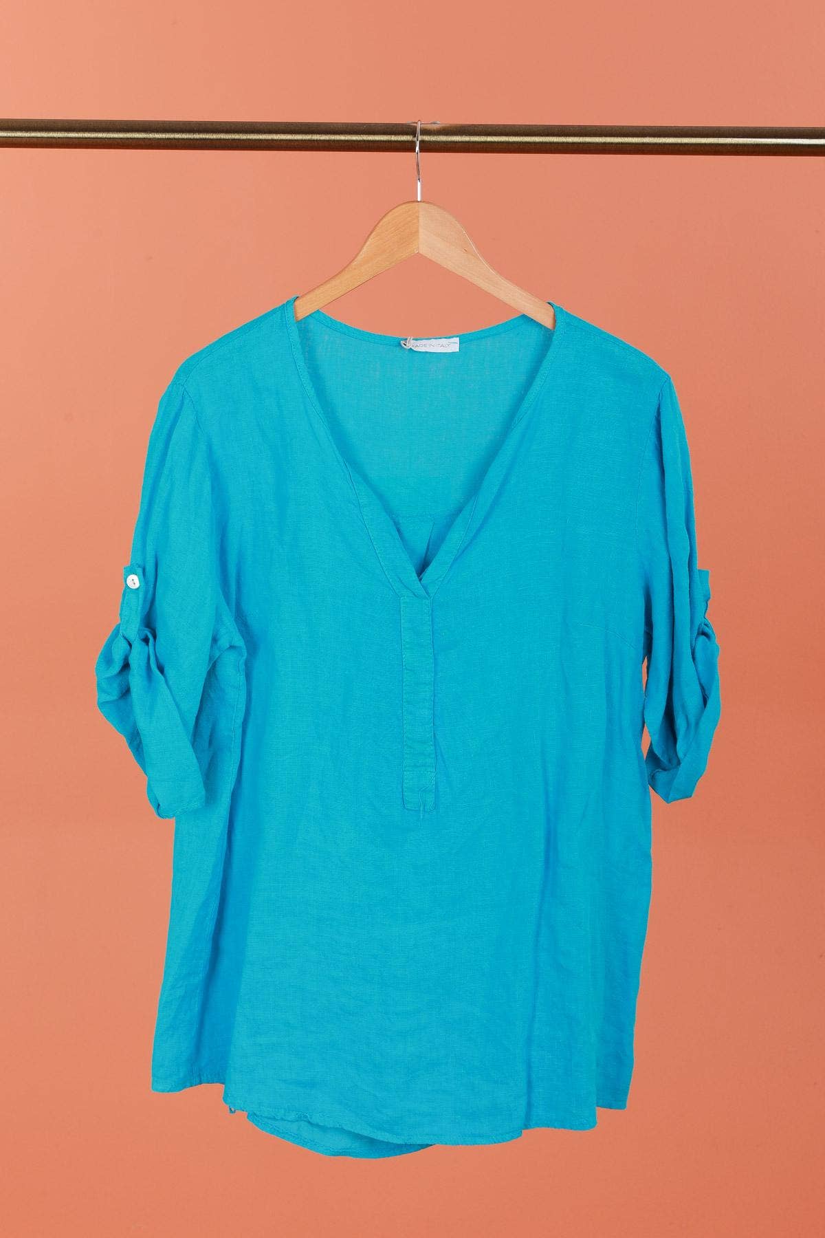 la maison des fibres naturelles - Wholesale Blouse - Women's - top 620411 100% linen made in Italy11