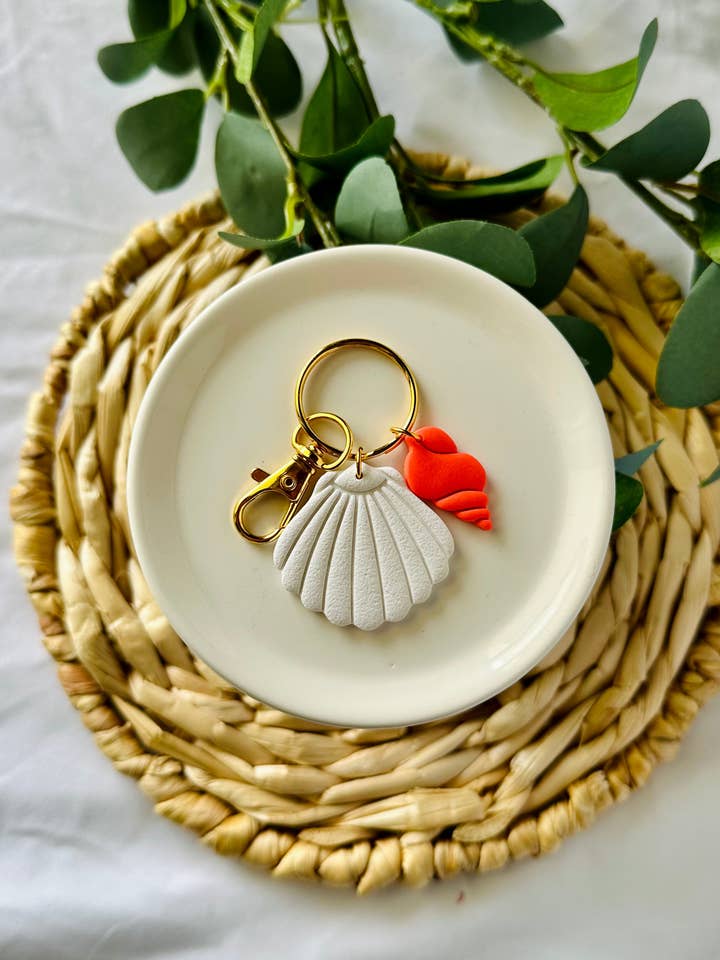 Shell Keychain for wholesale by Joyful Leigh Designed