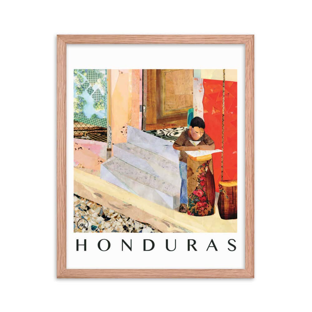 more the merrlier - Wholesale Art Print - Copán Ruinas, Honduras Framed Collage Art Poster Print6