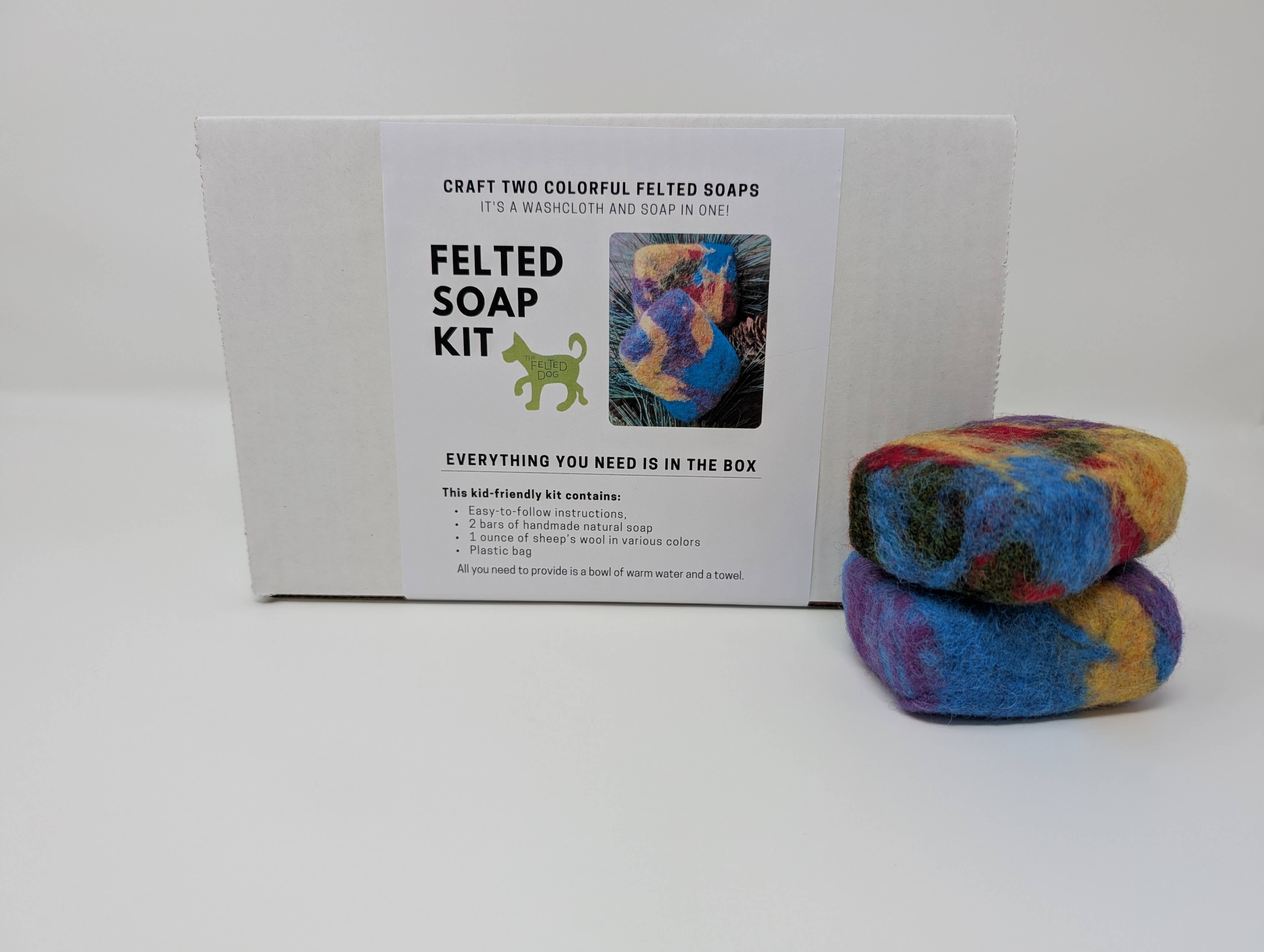 The Felted Dog - Wholesale DIY Craft Kit - Felted Soap DIY Kit1