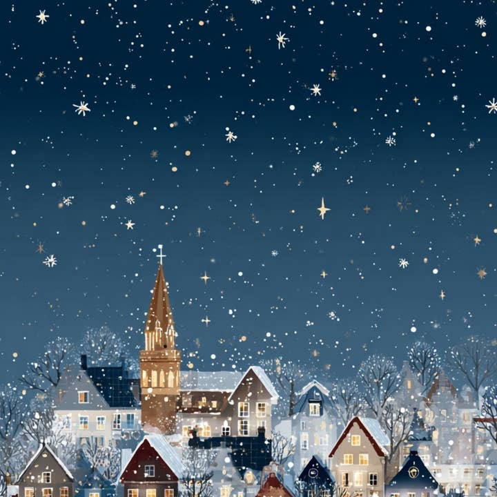 Fripperies - Wholesale Christmas Card - Christmas Village: NO. 7 | Card Fripperies