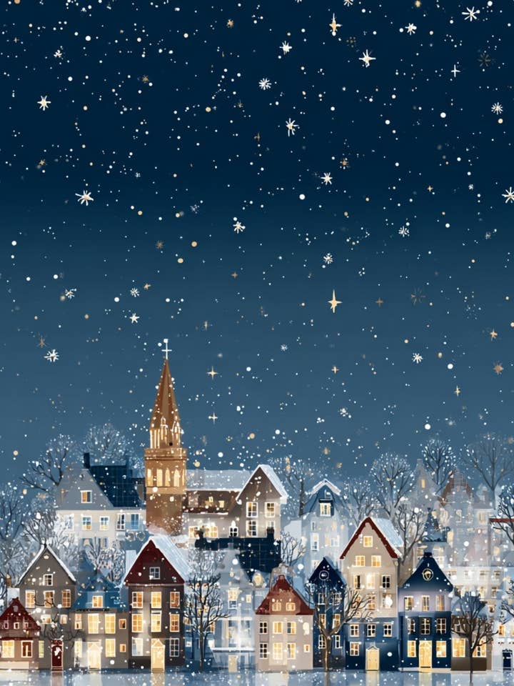 Christmas Village: NO. 7 | Card Fripperies for wholesale by Fripperies