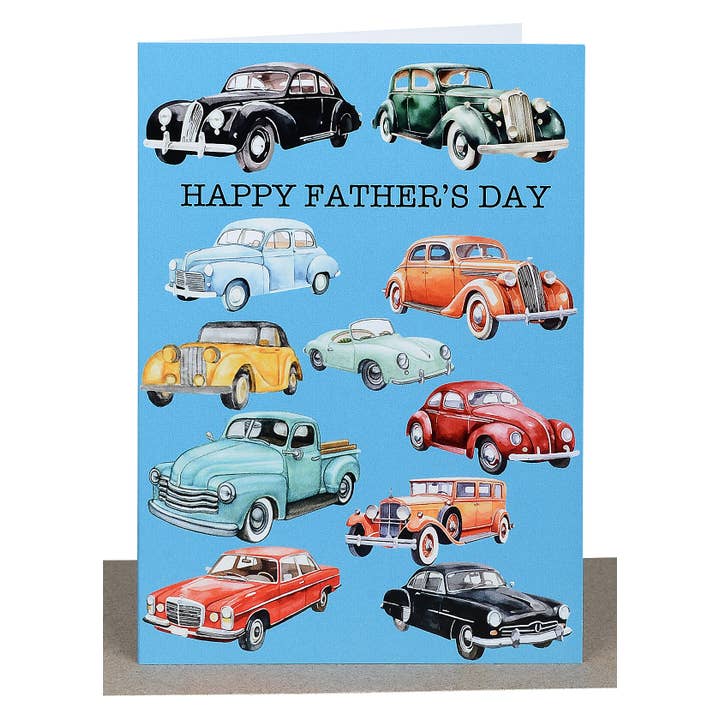 Biglietto per la Festa del Papà - Auto d'Epoca per la vendita all'ingrosso da parte di Lil's Cards