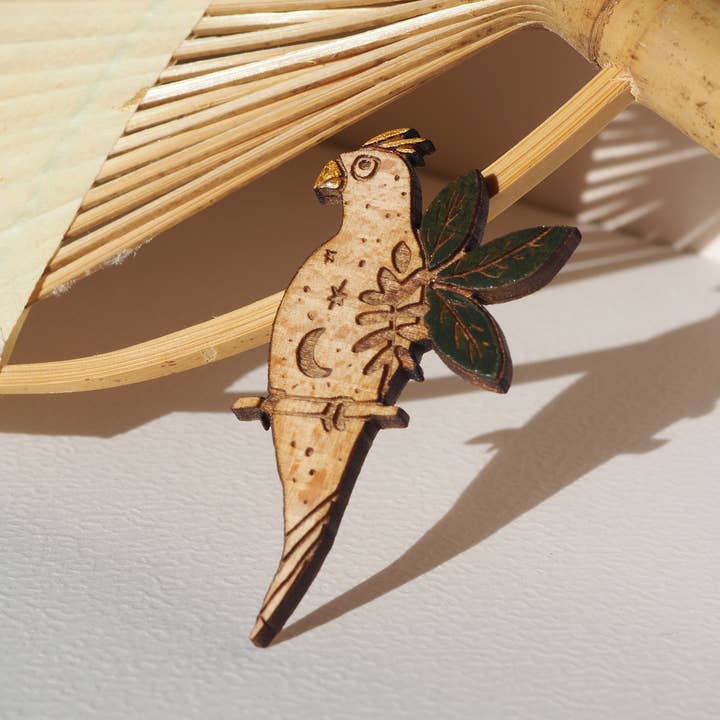 Broche Perruche pour la vente par Bewood