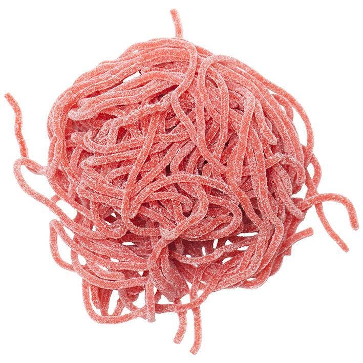 sw - Wholesale Gummy - Sour Strawberry Spaghetti0