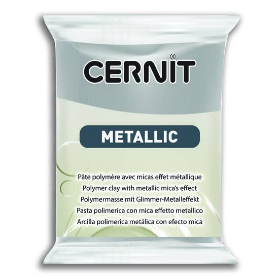 Zwajomi Clay - Wholesale Craft Supplies - Cernit Metallic [56g] Silver 0800