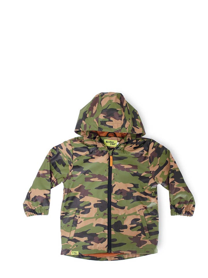 Kids Raincoat- Camo for wholesale on Faire