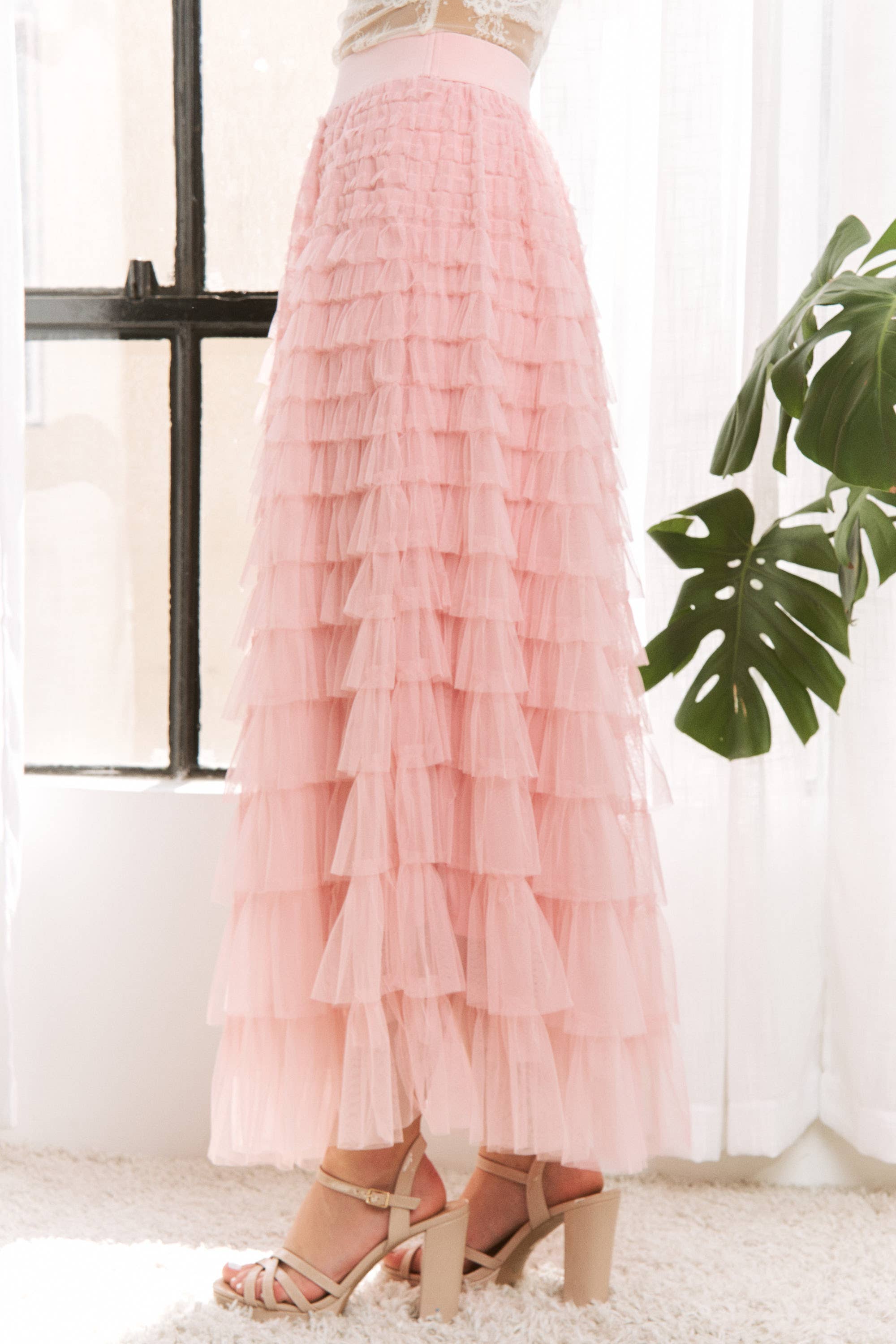 Sweet Generis - Vendita all'ingrosso Gonna - Donna - Gonna lunga a più strati in tulle a rete35