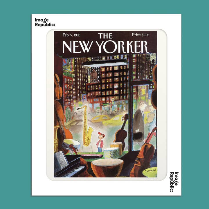 40x50 cm THE NEWYORKER 62 SEMPE THE BOY SASSOFONO 1996 50843 per la vendita all'ingrosso da parte di Image Republic