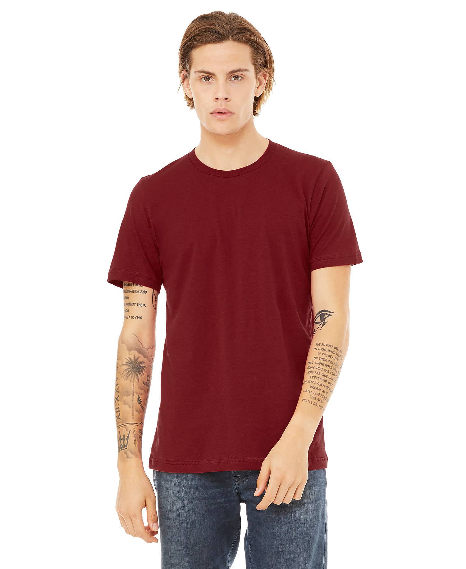 Print The Dream – Großhandel T-Shirt – Herren – Bella Canvas 3001 T-Shirt, unifarbene, weiche Unisex-Shirts8