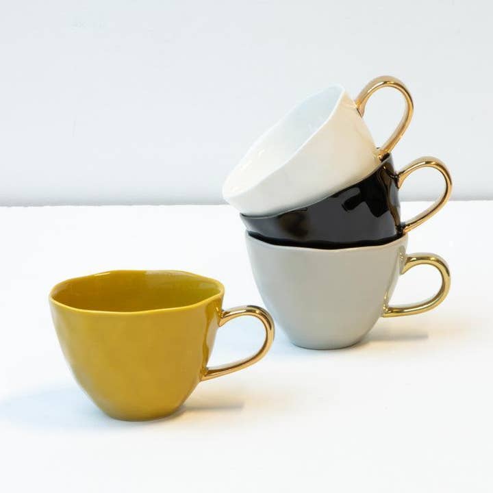 Urban Nature Culture - Wholesale Coffee Mug - Good Morning cup Cappuccino / Tea Ø11 cm - Amber Green1