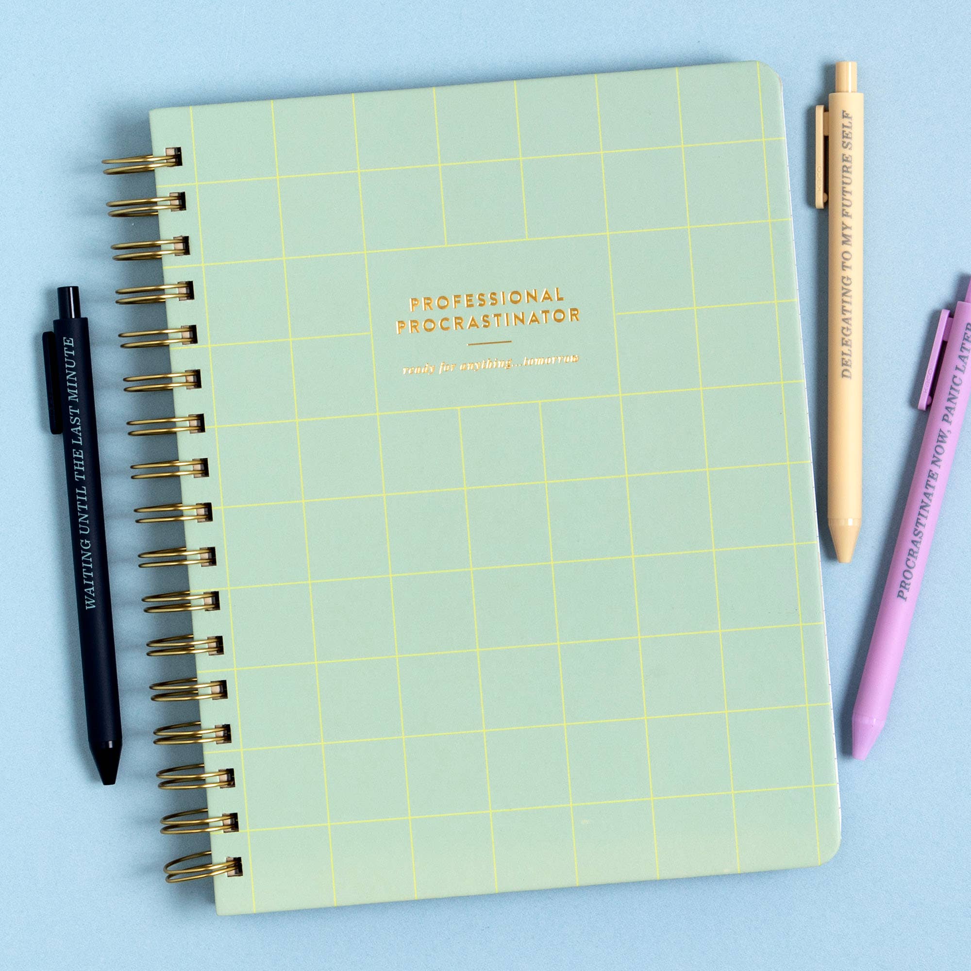 Studio Calico - Wholesale Notebook - Professional Procrastinator Spiral Notebook2