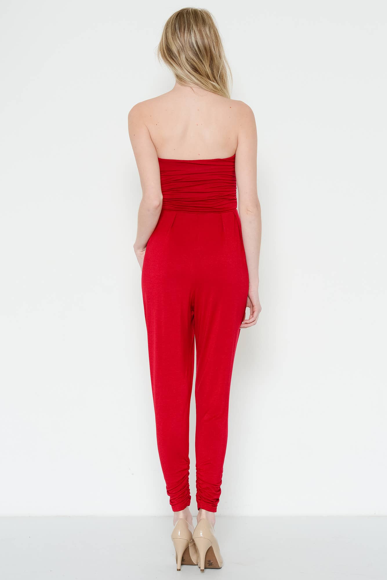 Heart & Hips – wholesale Jumpsuit – Women's – AR16435 - TUBE TOP W/SHIRRING JUMPSUIT19