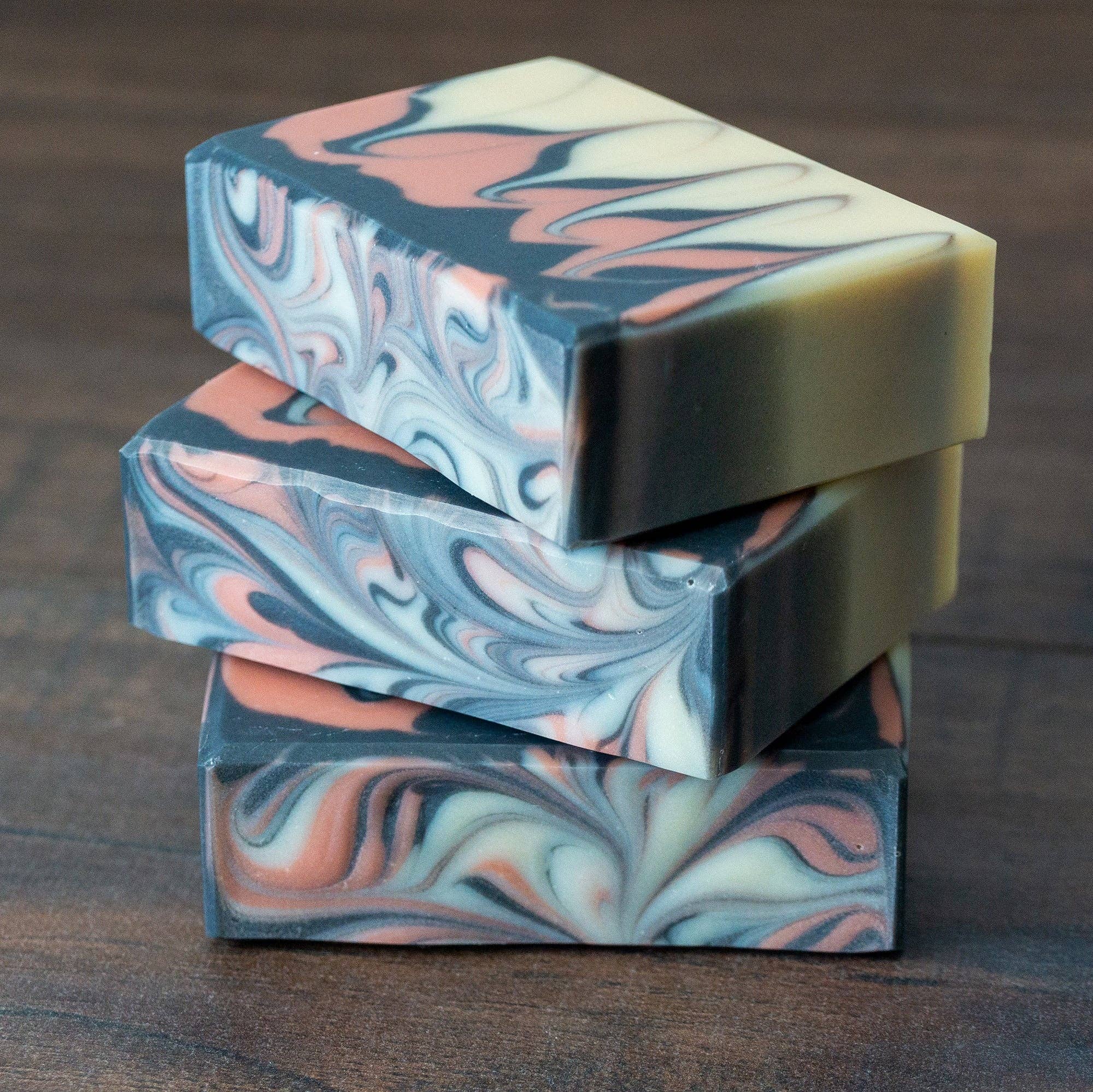 Delta Tule - Wholesale Bar Soap - Black Pearl // Charcoal + Rose Clay Soap8