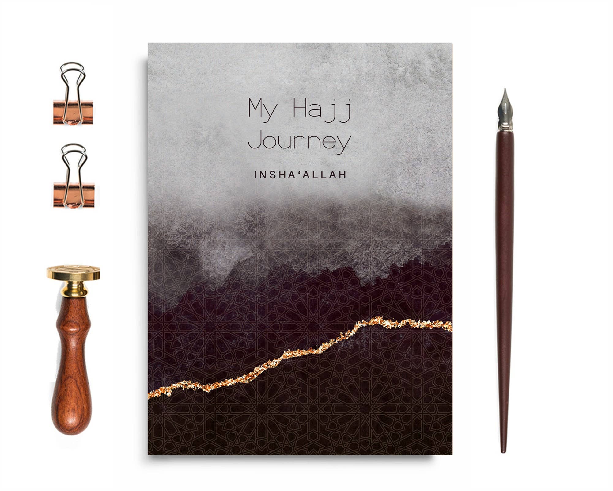 Islamic Moments - Wholesale Notebook - My Hajj Journey - Insha'Allah, A5 Hajj Notebook Diary Planne0