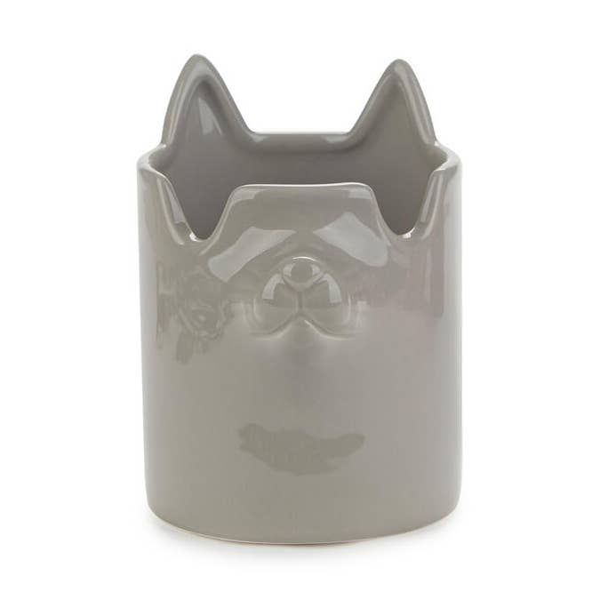 Porta-lápis e suporte para óculos, Nosy Buddy Cat, cinzento por atacado de Balvi