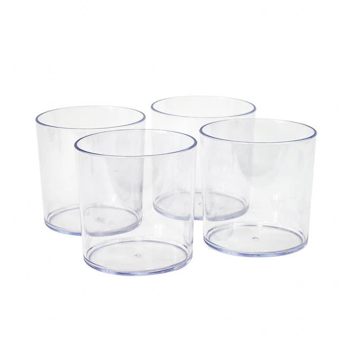 Jacobson - Wholesale Vase - 6"D Clear Plastic Cylinder Vase - Box of 40