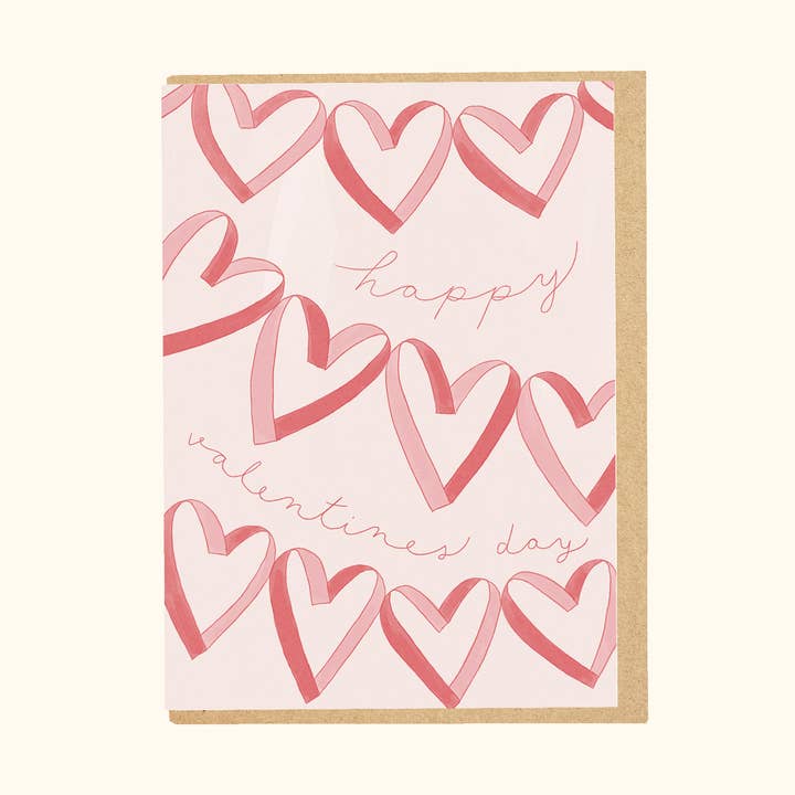 Valentine's Garland Greeting Card for wholesale by Little Something Co.
