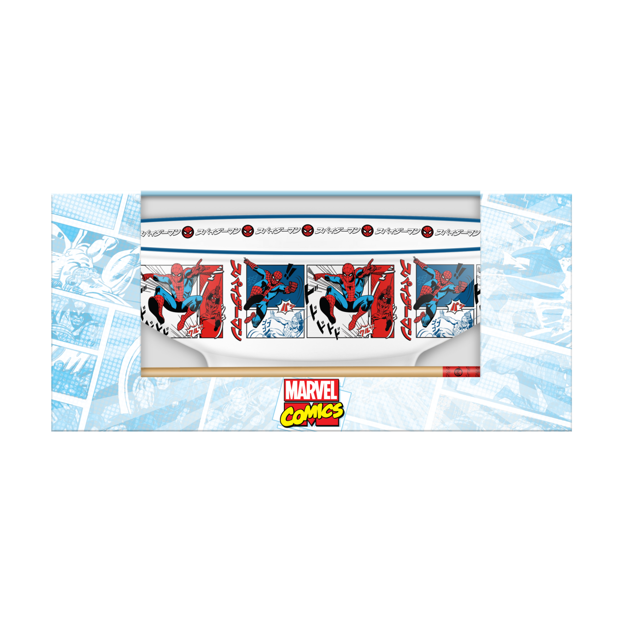 Silver Buffalo - Wholesale Bowl - Marvel Spiderman Manga Panels Boxed 30oz Ceramic Ramen Bowl1