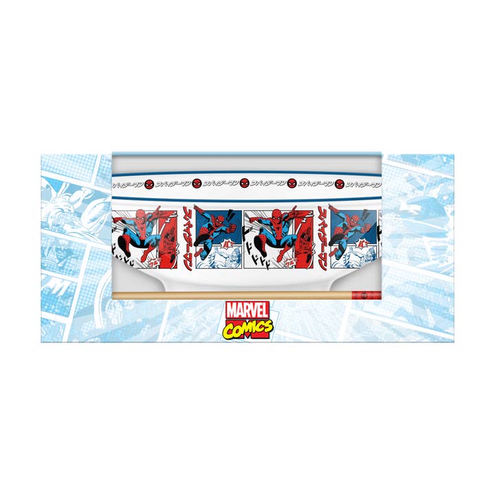 Silver Buffalo - Wholesale Bowl - Marvel Spiderman Manga Panels Boxed 30oz Ceramic Ramen Bowl1