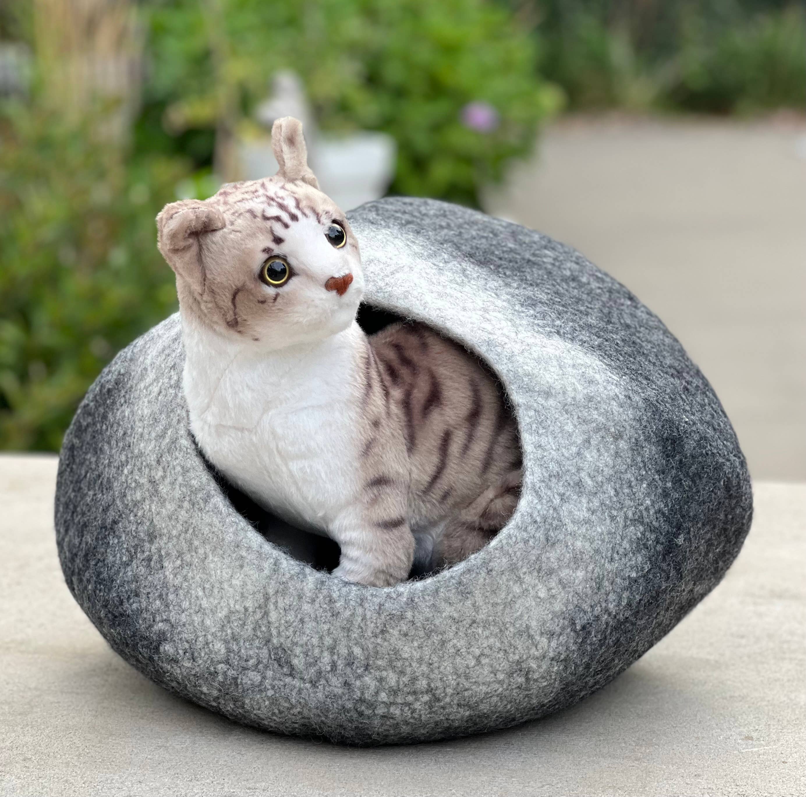 Lungta Imports – casota - Gato e cão por atacado – Caverna para Gatos de Lã Tingida à Mão / Cama e Casa Quente para Gatos30