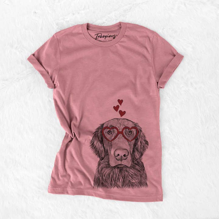 Inkopious - Wholesale Screen Printed T-Shirt - Women's - Pippin the Flat Coated Retriever - Bella Canvas Unisex Crewneck13