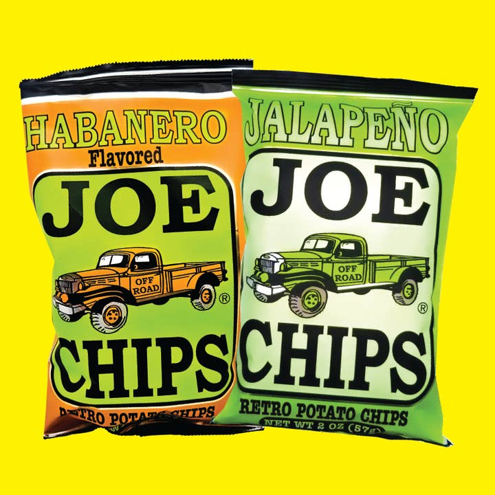 Joe Tea & Joe Chips - Wholesale Chips - Jalapeno/Habanero Pepper Assortment- Kettle Chips(2 oz. Bag)